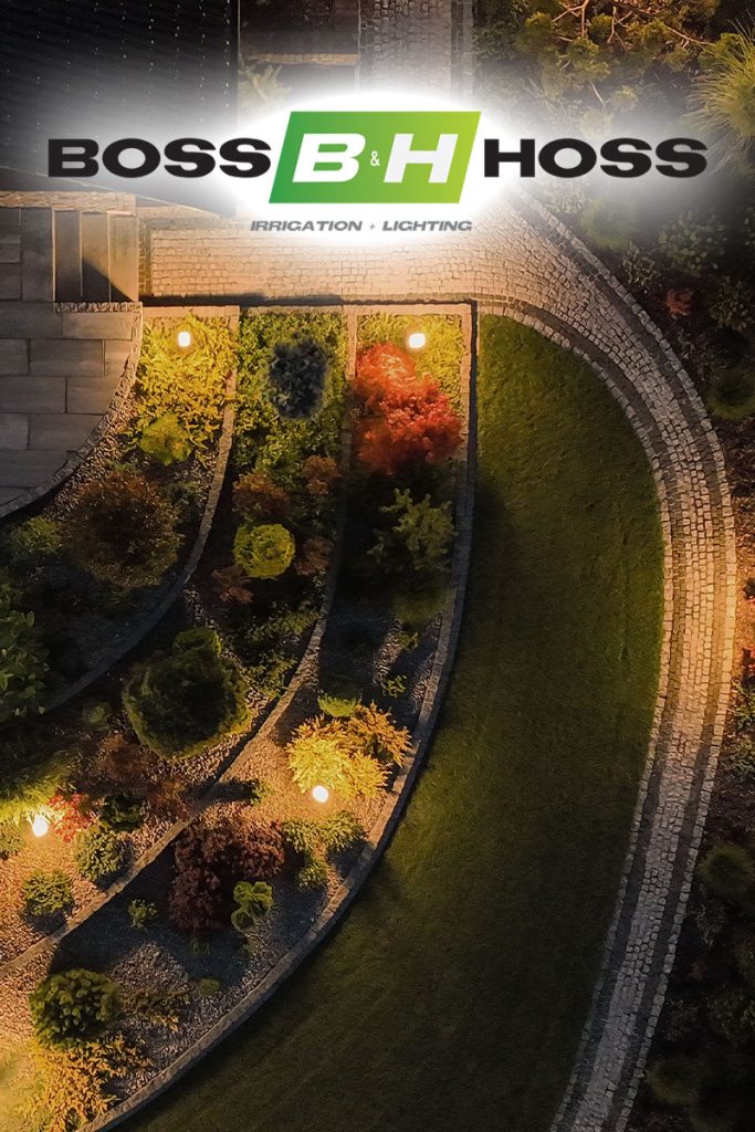 Outdoor landscape lighting by Boss & Hoss in Calgary